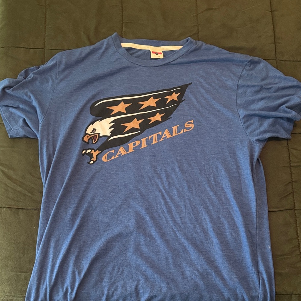 HOMAGE Blue Washington Capitals Retro Tee
